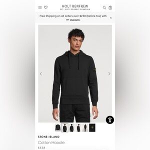 Stone island hoodie L size authentic